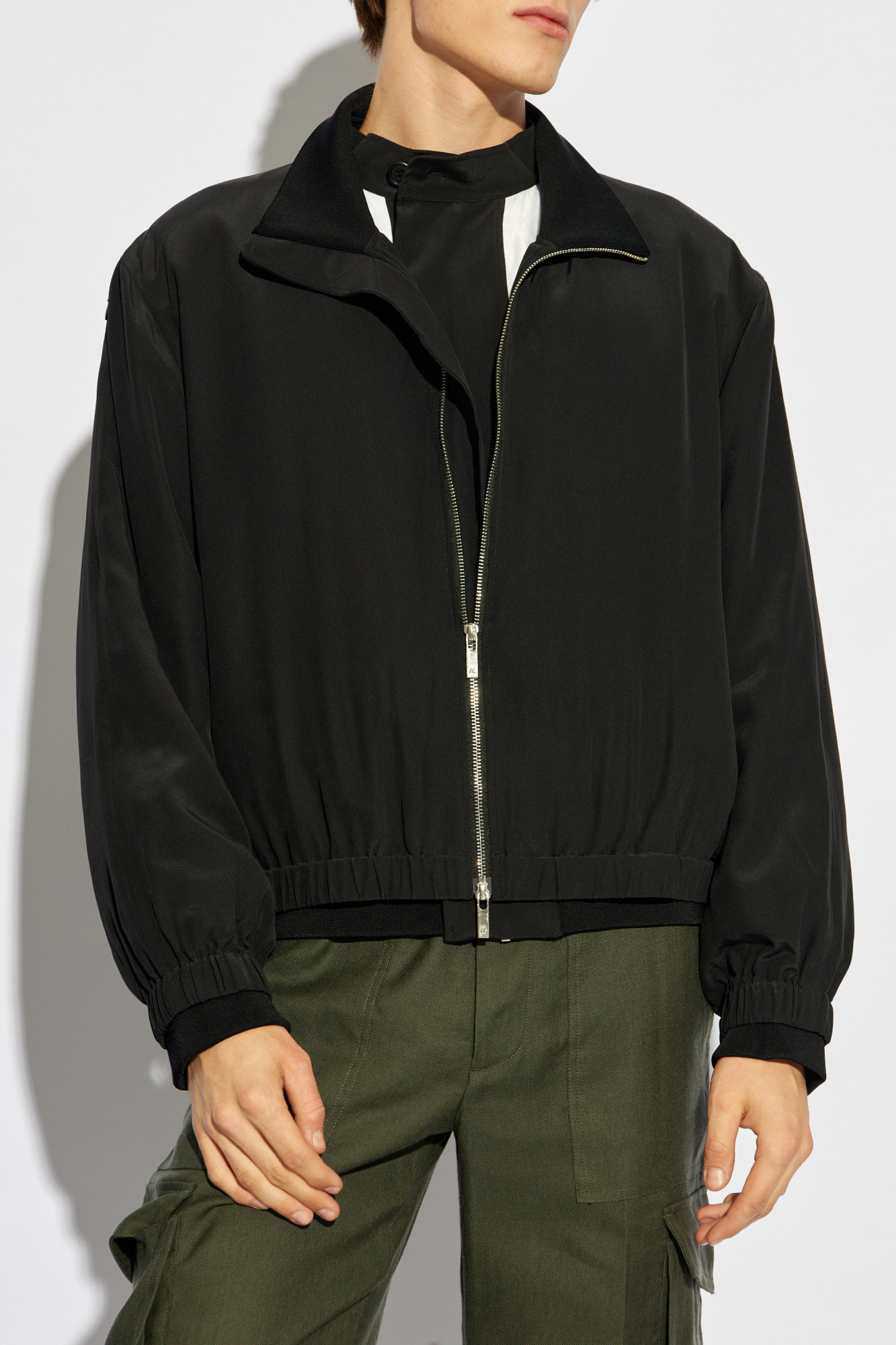 Black Helmut Lang bomber jacket Helmut Lang Vitkac Italy